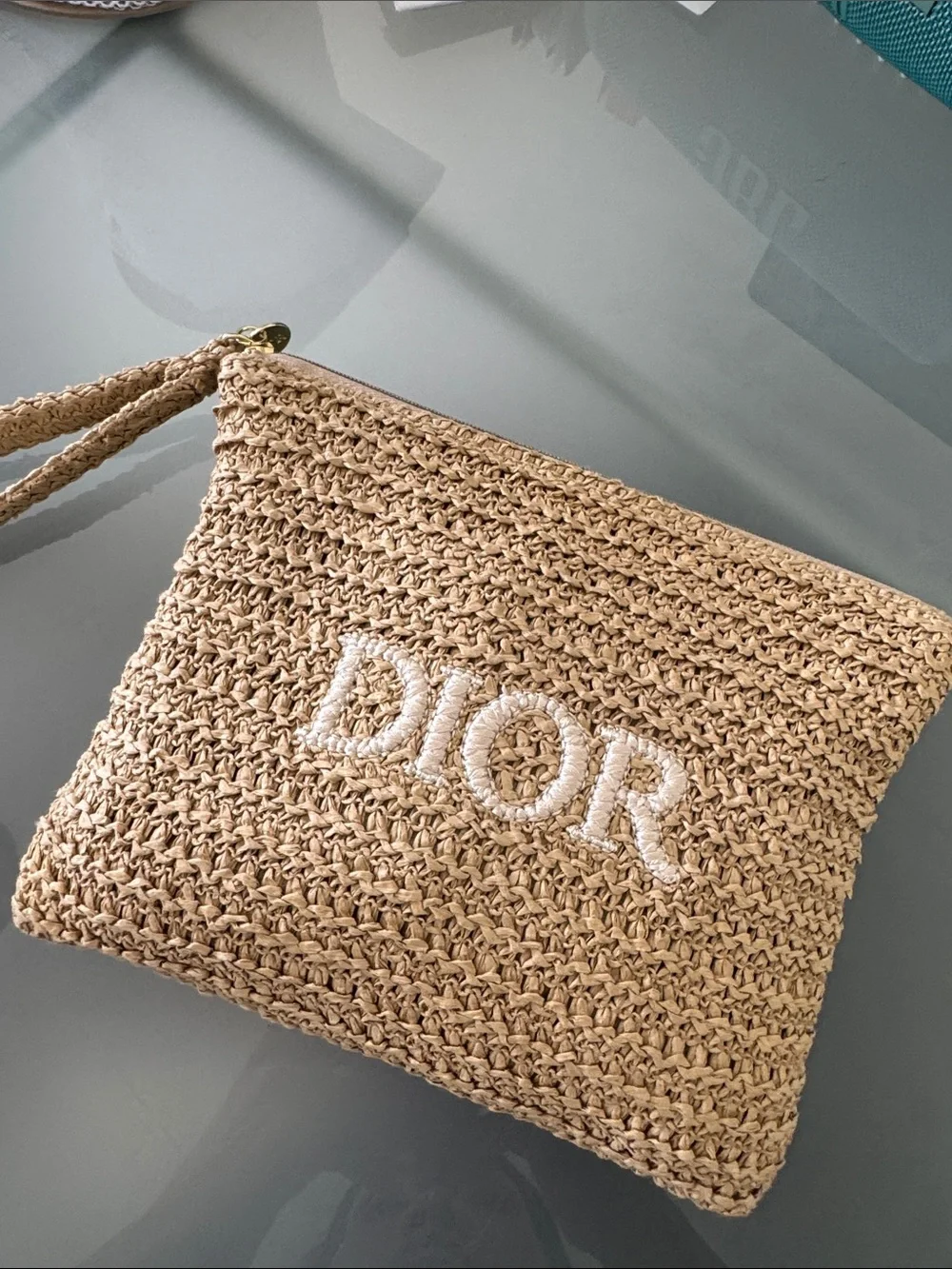Dior Crochet Wristlet Pouch